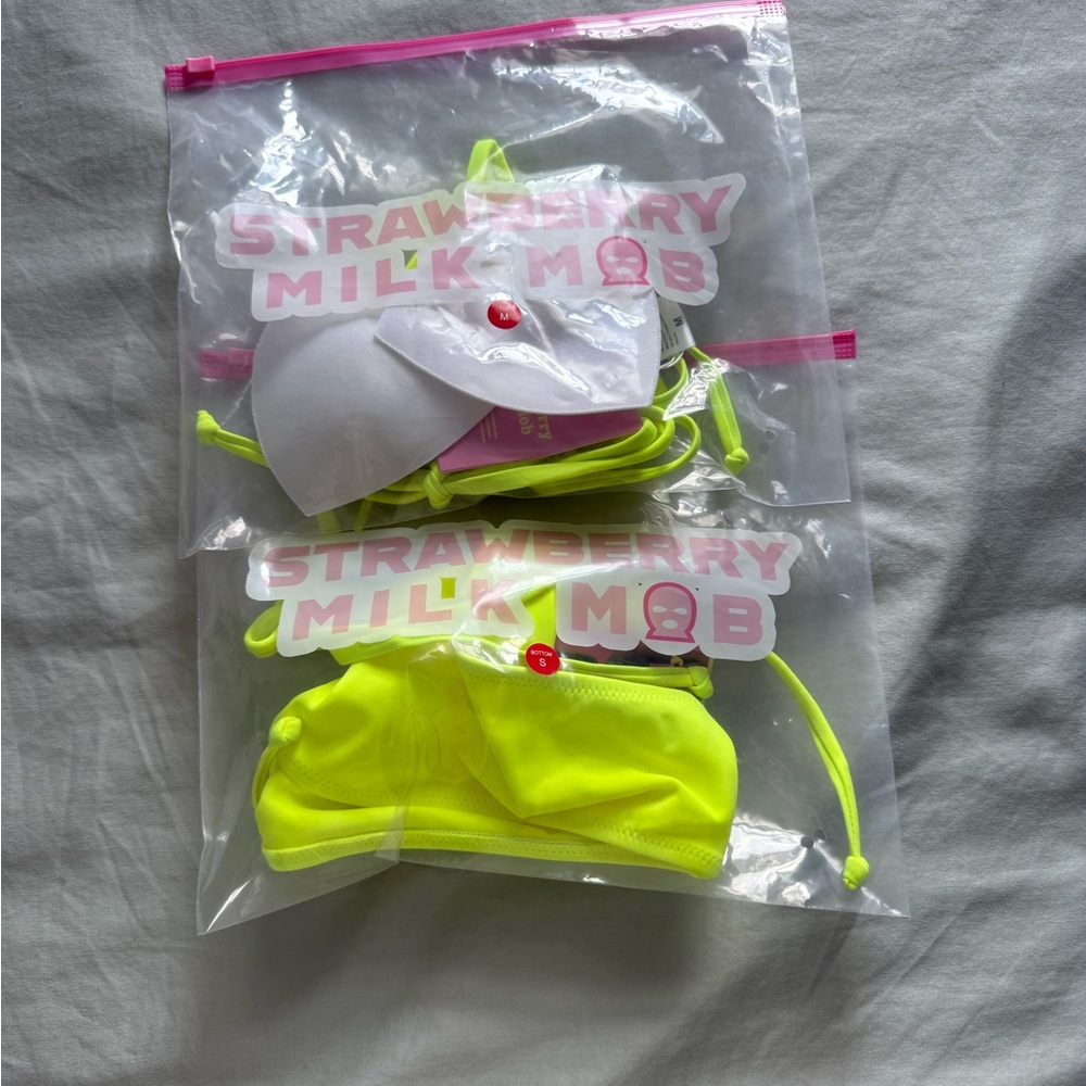 Brand New Strawberry Milk Mob Bikini - Picture 7 of 9